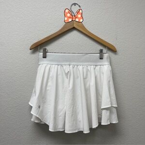 LULULEMON Court Rival Tennis Skirt White Size 8 ( Long Length )